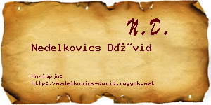 Nedelkovics Dávid névjegykártya